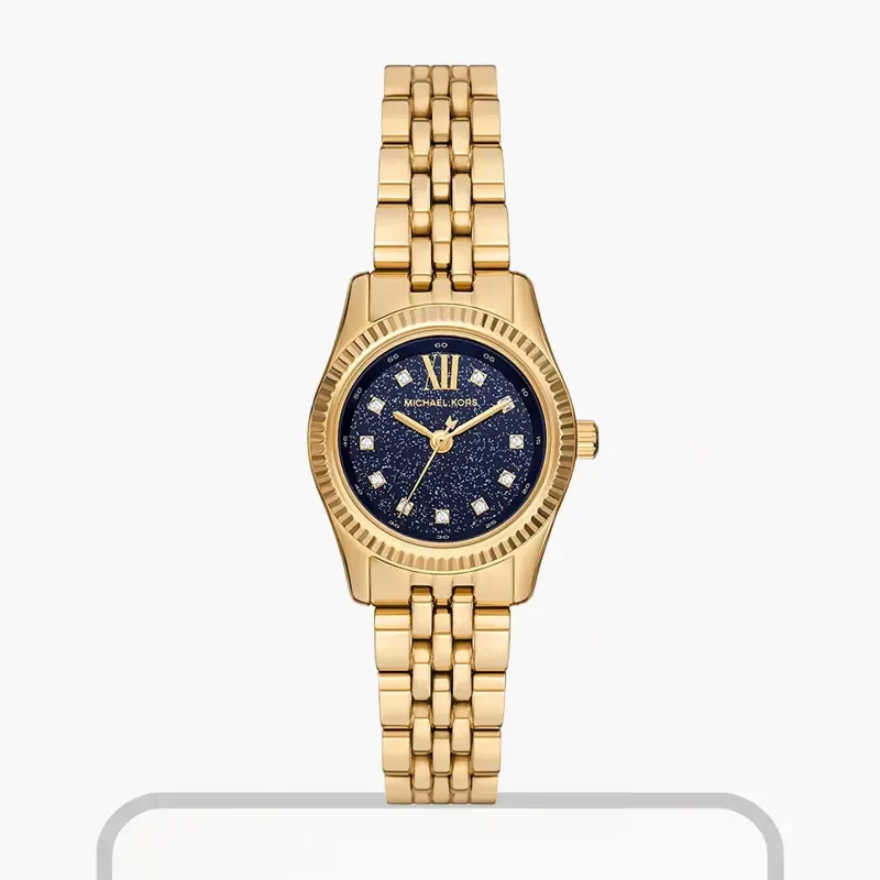 Michael Kors Petite Lexington Faux Moonstone Blue Dial Ladies Watch- MK4802